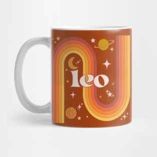 Leo Warm Rainbow - 70s Leo Zodiac Mug